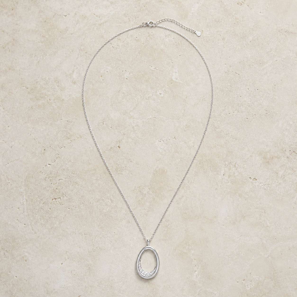 Light Luxury Silver Pendant