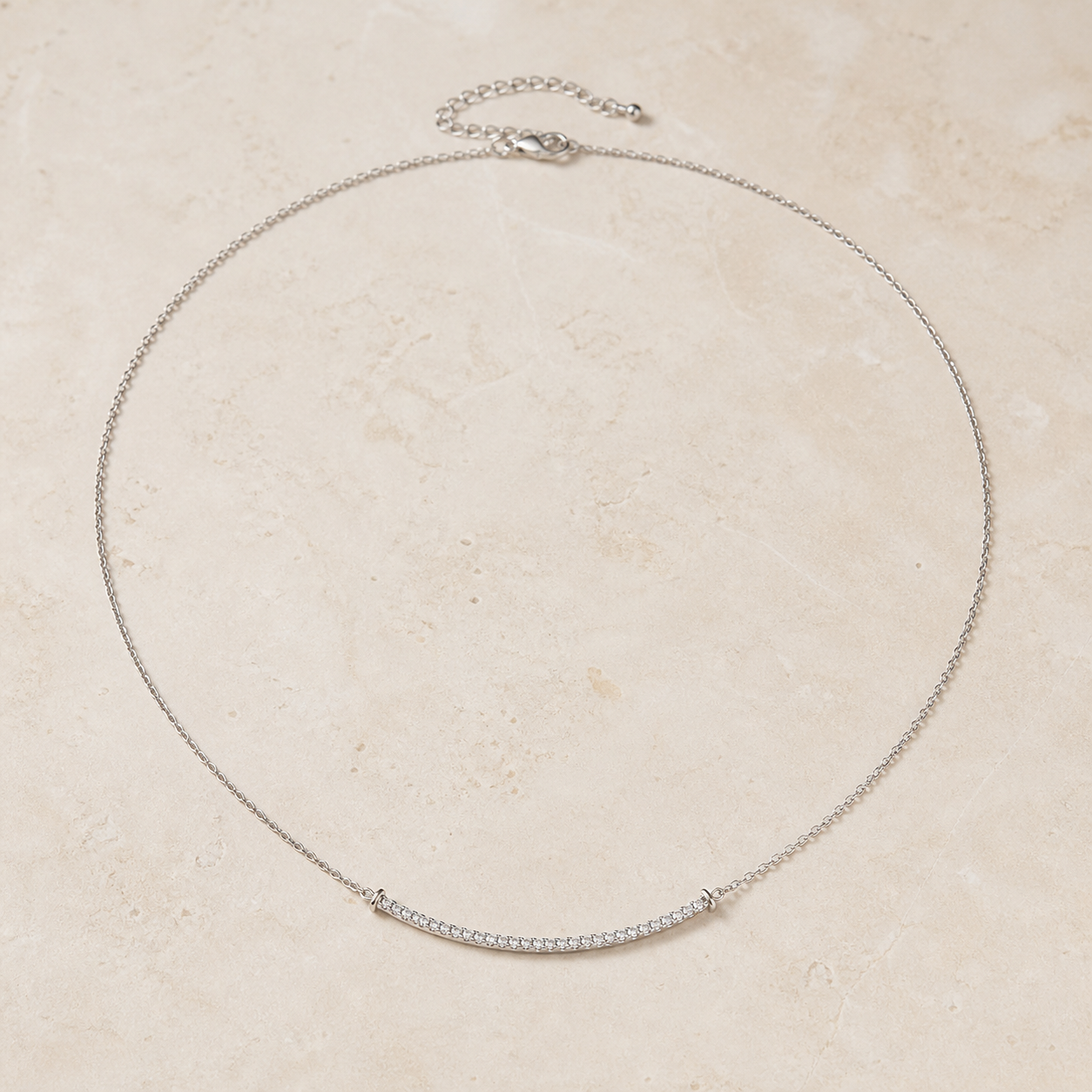Moissanite Smile Necklace