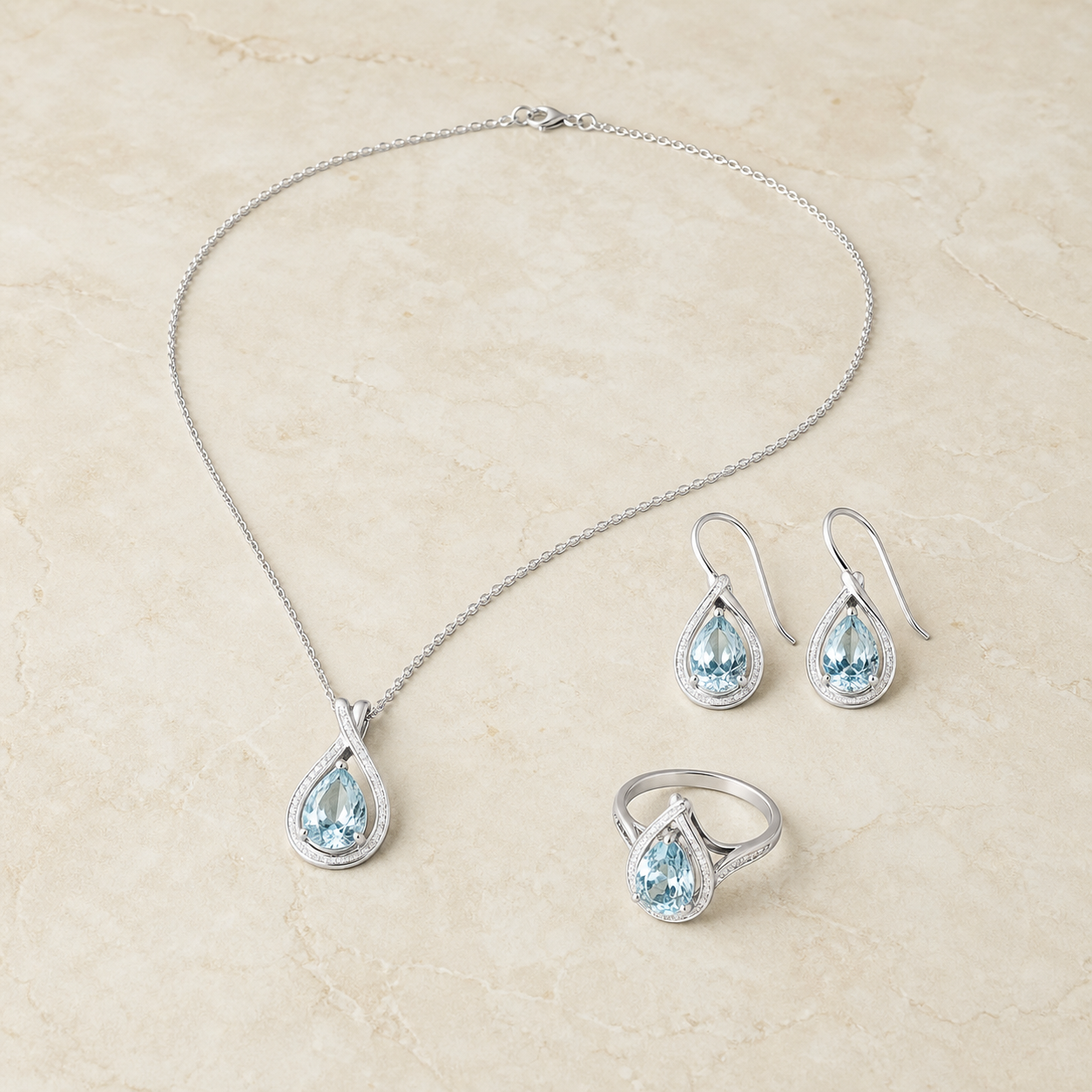 Water Drop Four-Piece Set