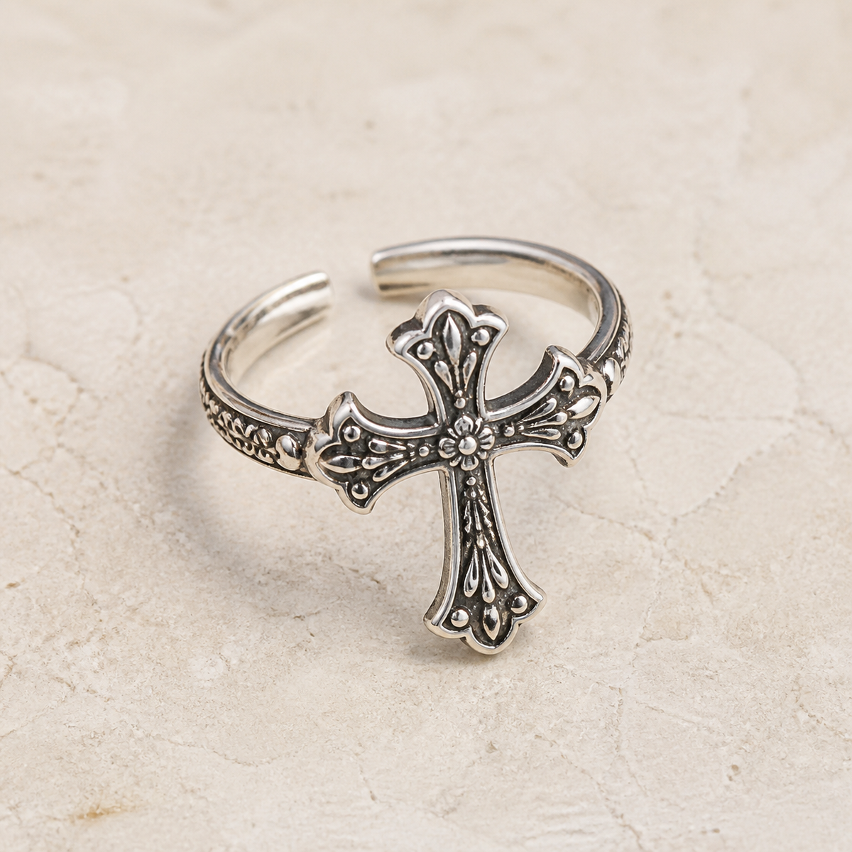 Adjustable Bohemian Faith Ring