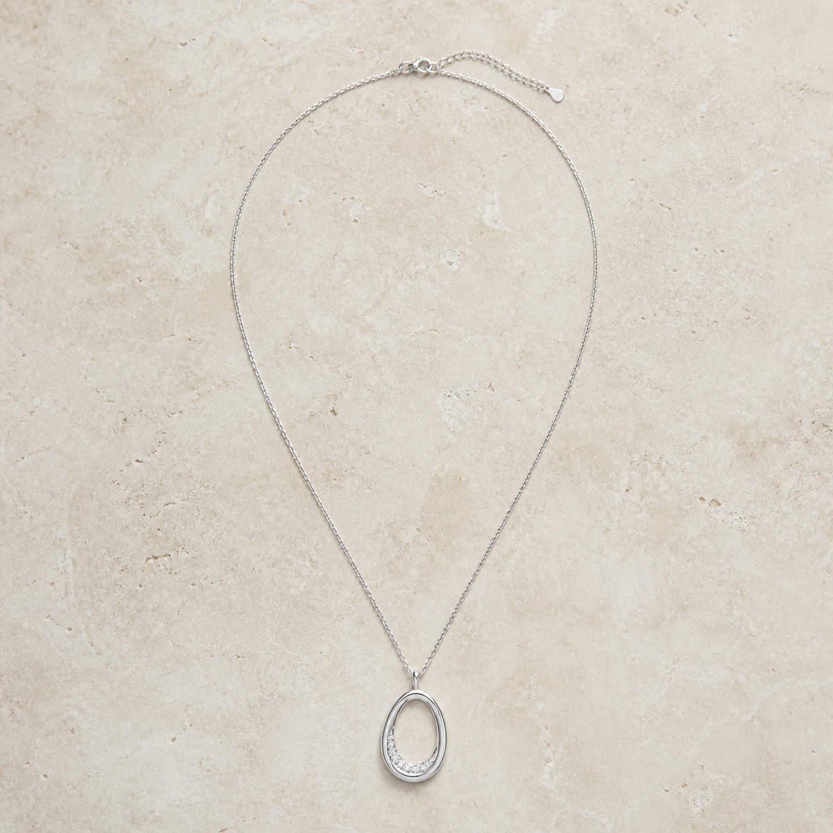 Light Luxury Silver Pendant