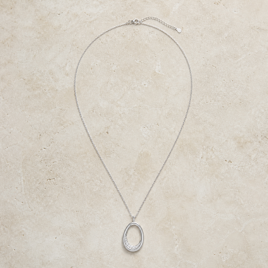 Light Luxury Silver Pendant